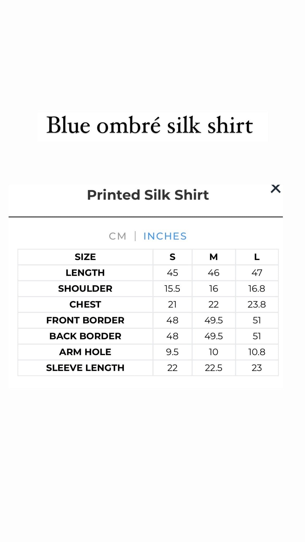 * SAPPHIRE - BLUE OMBRÉ SILK DRESS