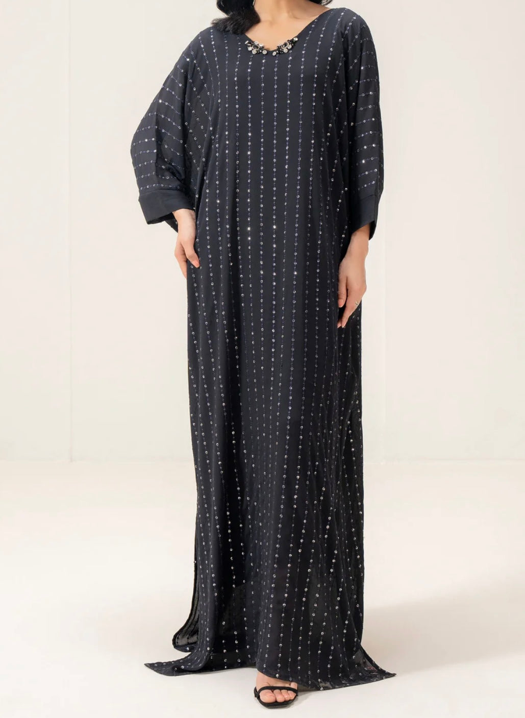 Limelight - Black Navy dazzle kaftan