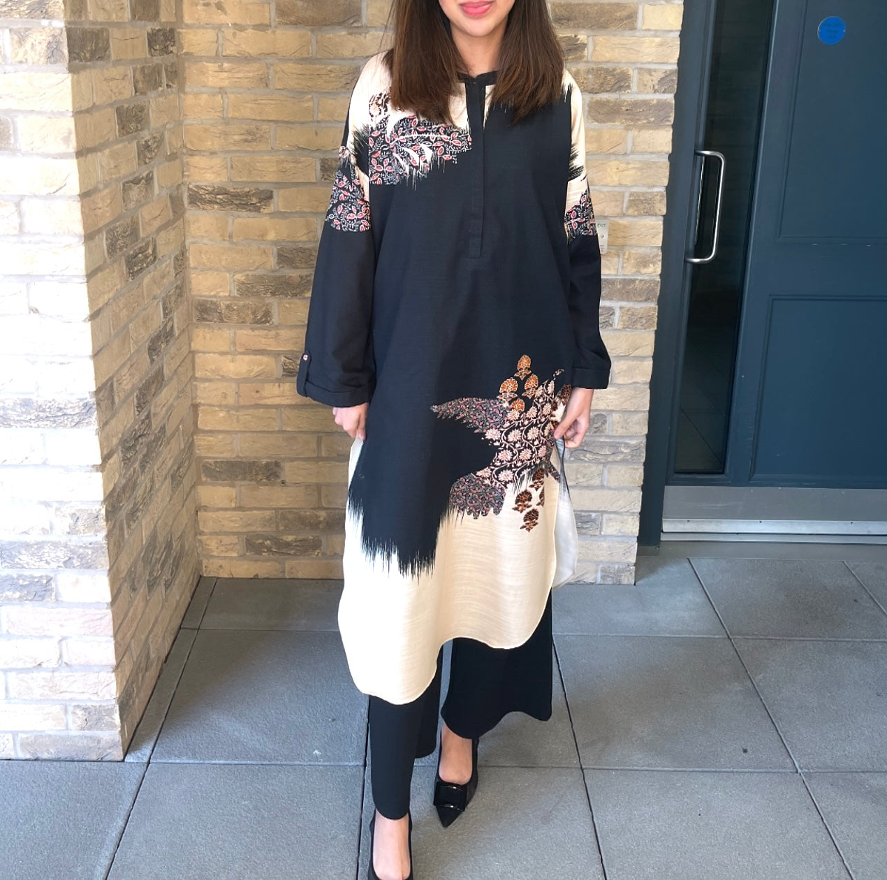 Sapphire Monochrome Print Shirt