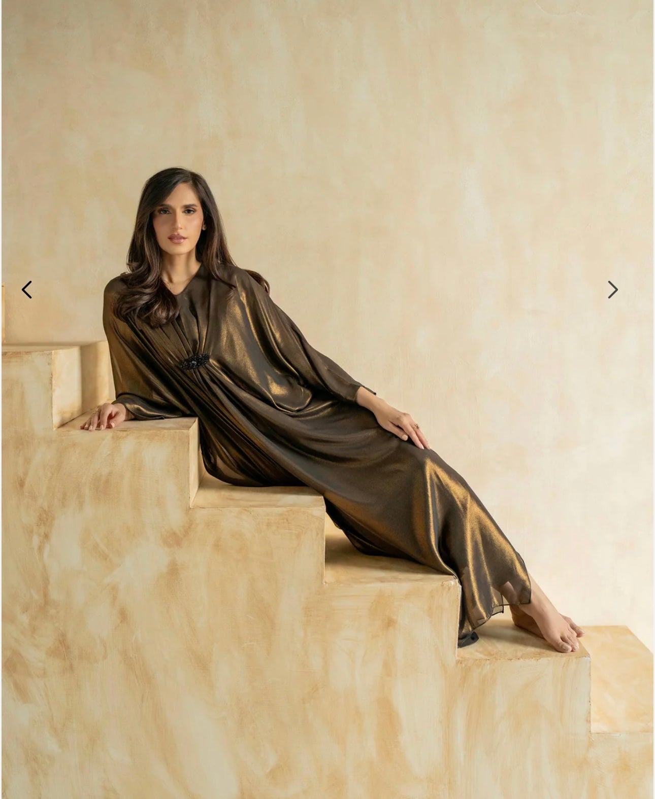Limelight Gold dust embellished kaftan