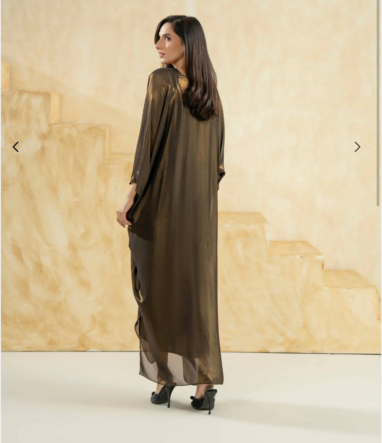 Limelight Gold dust embellished kaftan