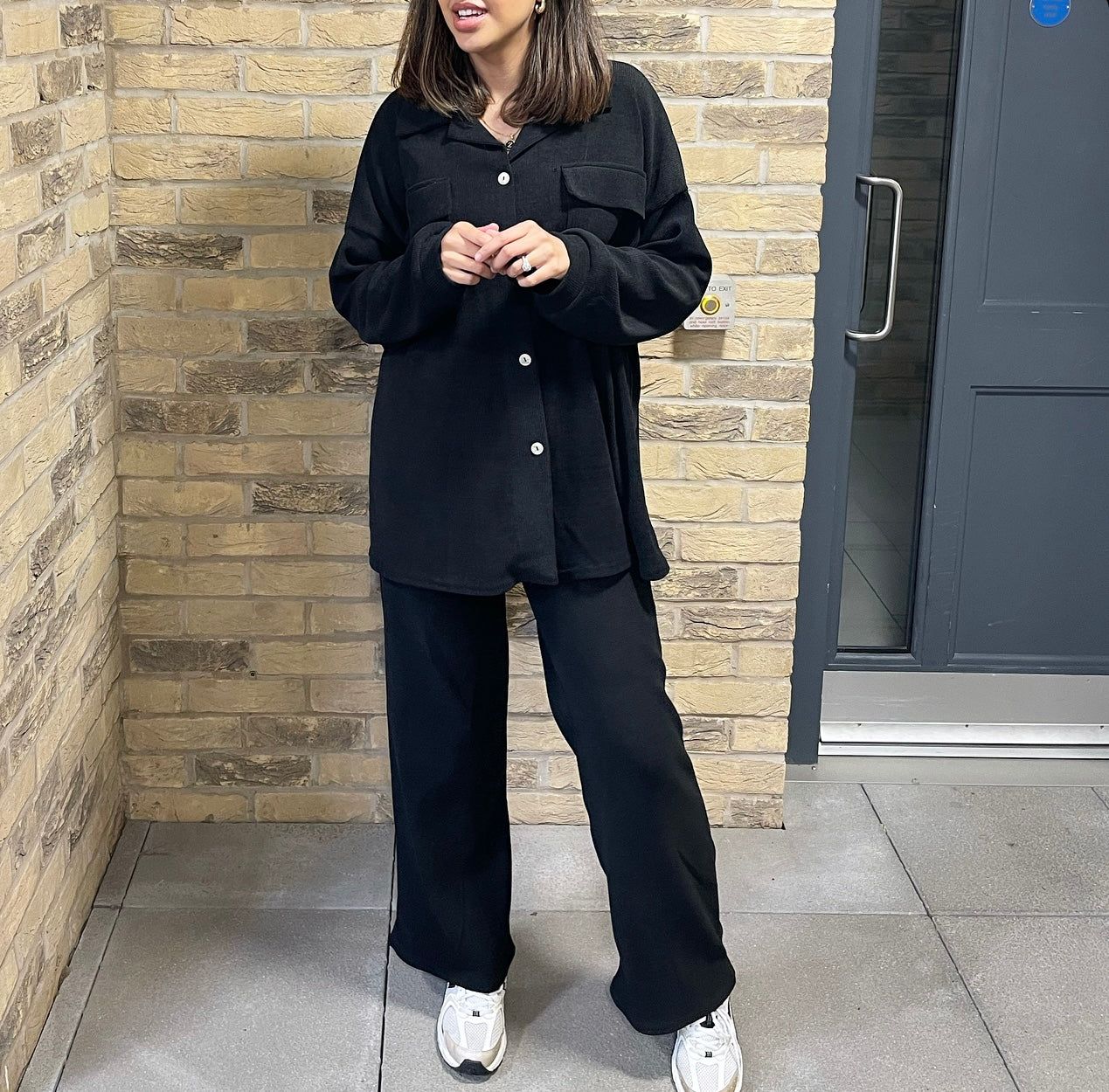 AMANI - Black Velour Co-ord Set