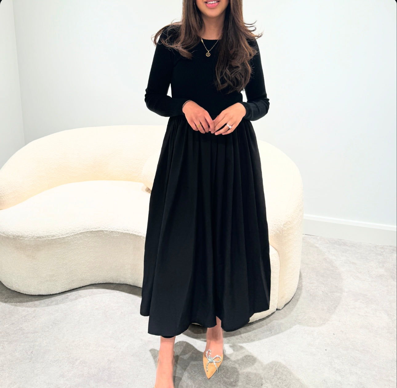 Black Lux Frock Dress